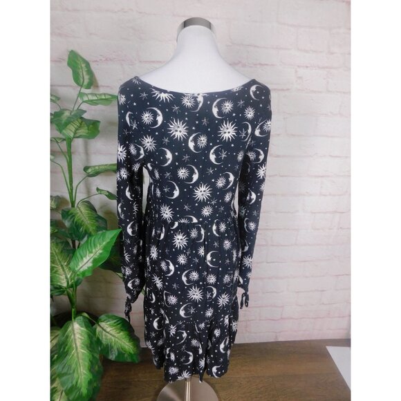 Hot Topic Celestial Sun Moon Babydoll Dress Gothic Witchy S - Picture 6 of 10